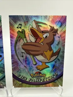 2000 Topps Pokemon TV Animation Series 2 Rainbow Foil Kingler #99 - #83 - Image 3