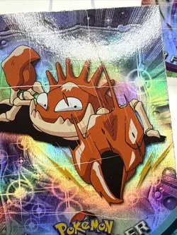 2000 Topps Pokemon TV Animation Series 2 Rainbow Foil Kingler #99 - #83 - Image 4