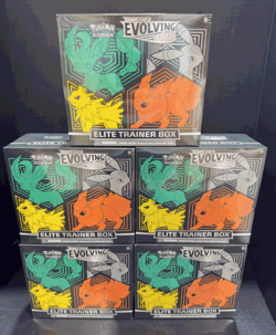 Pokemon Sword & Shield Evolving Skies Elite Trainer (5) Sealed Boxes 13 Q0003 - Image 1