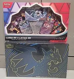Pokemon Sealed Collection, Mega Charizard X Ex UPC, Lugia Ex & Latias Ex PC - Image 1