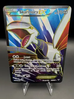 Skarmory EX 145/146 Pokemon XY Base Set Holo Full Art Ultra Rare - Image 1