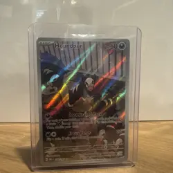 Pokemon Houndour 204/197 Obsidian Flames Scarlet & Violet Illustration Rare - Image 1