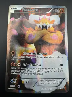 Landorus BW43 Pokemon Black Star Promo Black & White Ultra Rare Holo 2012 - Image 3