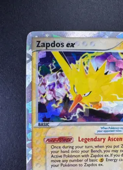 2004 POKEMON EX FIRERED & LEAFGREEN 116/112 ZAPDOS EX HOLO SECRET RARE TCG - Image 2