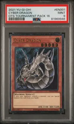 Cyber Dragon OP16-EN001 Ultimate Rare Yugioh PSA 9 *946 - Image 1