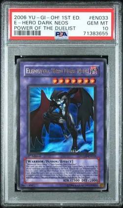 PSA 10 Elemental Hero Dark Neos Ultra 1st Edition PODT-EN033 Yugioh - Image 1