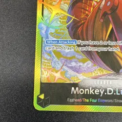 One Piece Monkey.D.Luffy Leader Full Art Foil ST29-001 Egghead 5000 Power - Image 5