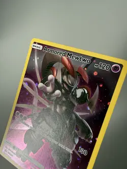 Armored Mewtwo SM228 BLACK STAR PROMO Pokemon Card Sun & Moon Promo Holo NM - Image 3