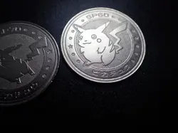 Pokemon Card Meiji Promo Battle Coin Silver Pikachu x2 #6238 PLAY - Image 4
