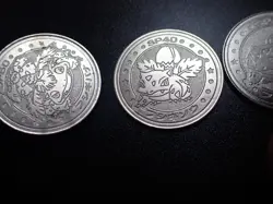 Pokemon Card Meiji Promo Battle Coin Silver x3 Venusaur Evolutions #6223 PLAY - Image 5