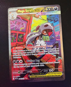 Mega Scrafty ex 285/217 NM – Ascended Heroes SIR – Pokemon Card Great Centering - Image 1