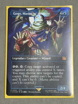 MTG English Gogo, Master of Mimicry (Borderless) (Surge Foil) NM Foil - Image 3