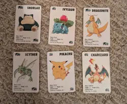 1998 KFC Pokemon Mini Cards Set Complete Lot Of 6 (No Onyx!) - Image 1