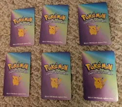 1998 KFC Pokemon Mini Cards Set Complete Lot Of 6 (No Onyx!) - Image 2