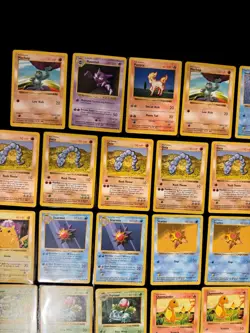 Pokemon Shadowless/Unlimited vintage lot of 45 cards with charmander and more🔥 - Image 3