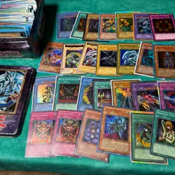 EPIC Card Collection LOT in OG BPT Blue Eyes Tin Dark magician Red Yugioh - Image 1