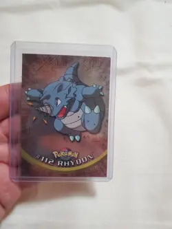 LP Rhydon #112 - Pokemon Topps - Blue Logo - Pokemon Topps Card - Image 1