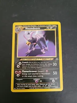 MP Houndoom - 23/75 - Pokemon Neo Discovery Unlimited Rare Card WOTC - Image 1