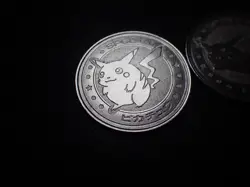 Pokemon Card Meiji Promo Battle Coin Silver Pikachu x2 #6259 PLAY - Image 4