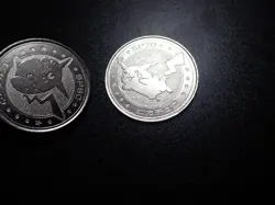 Pokemon Card Meiji Promo Battle Coin Silver Pikachu x2 #6259 PLAY - Image 5