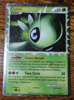 Celebi 92/102 Prime HGSS Triumphant Holo Pokemon Card VLP - Image 1