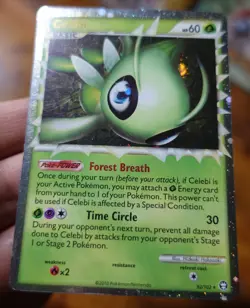 Celebi 92/102 Prime HGSS Triumphant Holo Pokemon Card VLP - Image 3