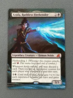 Azula Ruthless Firebender MTG Avatar The Last Airbender Hand Painted Altered Art - Image 1
