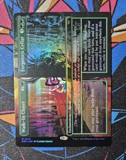 Walk-In Closet Forgotten Cellar NM Extended Art Foil MTG Duskmourn Unplayed - Image 1