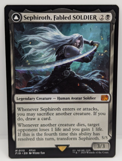 Sephiroth, Fabled SOLDIER Final Fantasy Regular NM MTG - Image 1