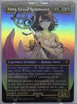 Yuna, Grand Summoner (Borderless) Commander: Final Fantasy Foil - Image 1