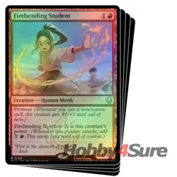 Foil Firebending Student X4 M/NM Magic MTG Avatar: The Last Airbender - Image 1