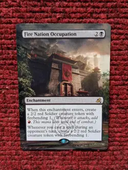 Fire Nation Occupation MTG Avatar: The Last Airbender Hand Painted Altered Art v - Image 2