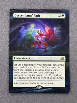 Descendants' Path MTG Avatar: The Last Airbender Hand Painted Full Altered Art v - Image 1
