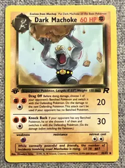 Pokemon TCG - DARK MACHOKE - 1ST EDITION - 40/82 - LP EXCELLENT CONDITION - Image 1