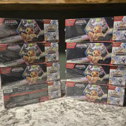8x LOT Sam’s Club Pokemon Prismatic Evolutions Surprise Boxes & Booster Bundle - Image 1