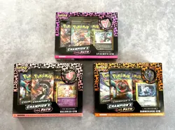 Pokemon Champions Path Pin Collection Lot of 3 - Spikemuth Hammerlocke Ballonlea - Image 1