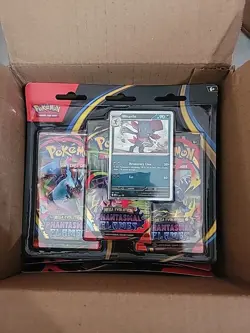 Pokemon Phantasmal Flames ME02 - Sneasel 3-Pack Blister - Lot Of 12 - Image 2