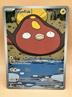 Stunfisk 118/086 – White Flare (Illustration Rare) – NM – 2025 Pokemon TCG - Image 1