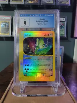 2003 Pokemon Skyridge Celebi 145/144 Reverse Holo Secret CGC 9 - Image 1