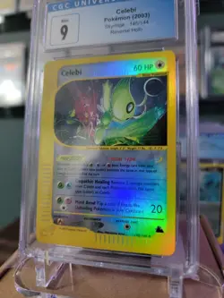 2003 Pokemon Skyridge Celebi 145/144 Reverse Holo Secret CGC 9 - Image 2