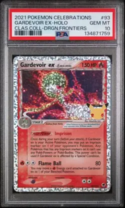 2021 Pokemon Celebrations Gardevoir EX Holo #93/101 PSA 10 - Image 1