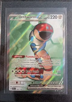 Orthworm ex - 162/142 - Pokemon Stellar Crown Full Art Ultra Rare NM - Image 1