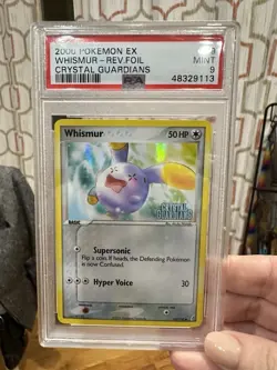 Pokemon Whismur EX Crystal Guardians Reverse Holo PSA 9 69/100 - Image 1