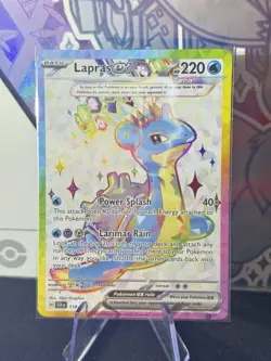Lapras ex 158/142 Full Art Holo Pokemon Sv07: Stellar Crown English Near Mint - Image 1