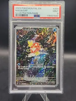 2023 Pokemon SV Paldea Evolved Magikarp Full Art #203/193 PSA 9 - Image 1