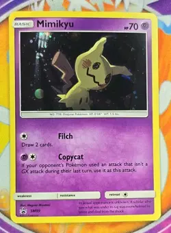 🔥2017 Pokemon - Mimikyu SM99 - Holo - Black Star Promo Sleeved/Protected👍📈 - Image 1