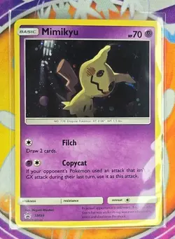 🔥2017 Pokemon - Mimikyu SM99 - Holo - Black Star Promo Sleeved/Protected👍📈 - Image 3