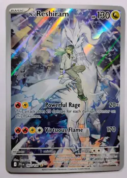 2025 Pokemon JTG EN-Jouenwy Together Illustration Rare #167 N'S Reshiram - Image 2