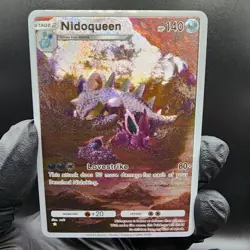 Pokemon Nidoqueen Pocket TCG Holo With Texture Read Description - Image 1