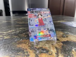 NCAA Bandai Namco One Piece CCG Monkey D. Luffy US Voyage Promo Full Art Holo C - Image 3
